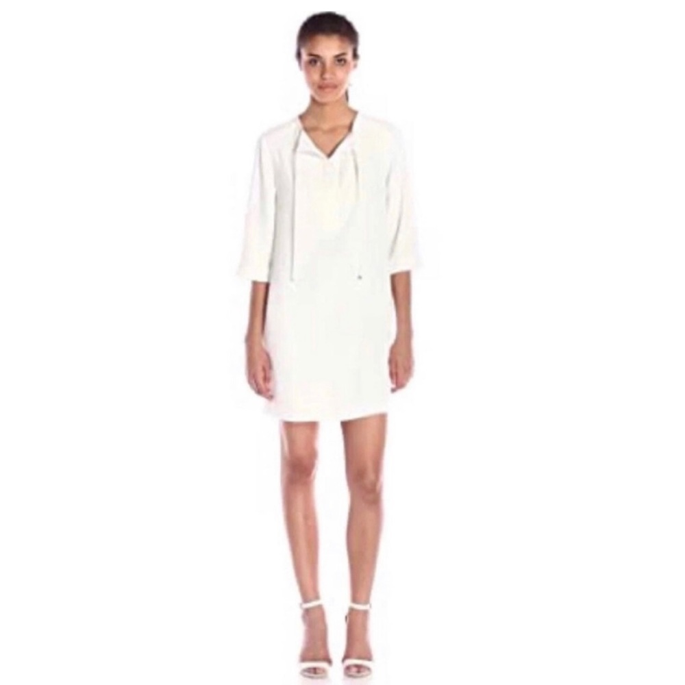 Trina Turk Dress Bertina Crepe Dress Trina Turk Tunic Dress Little White Dress
